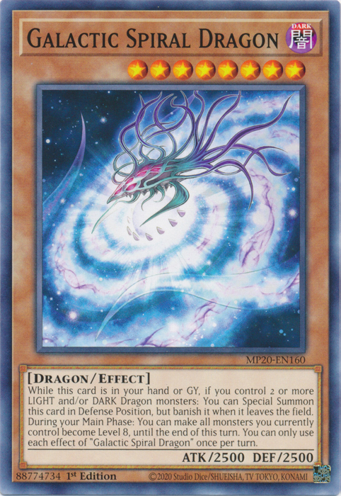 Galactic Spiral Dragon [MP20-EN160] Common | Pegasus Games WI