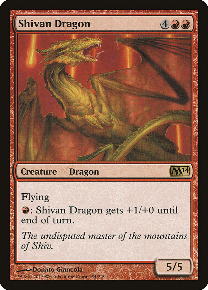 Shivan Dragon [Magic 2014] | Pegasus Games WI