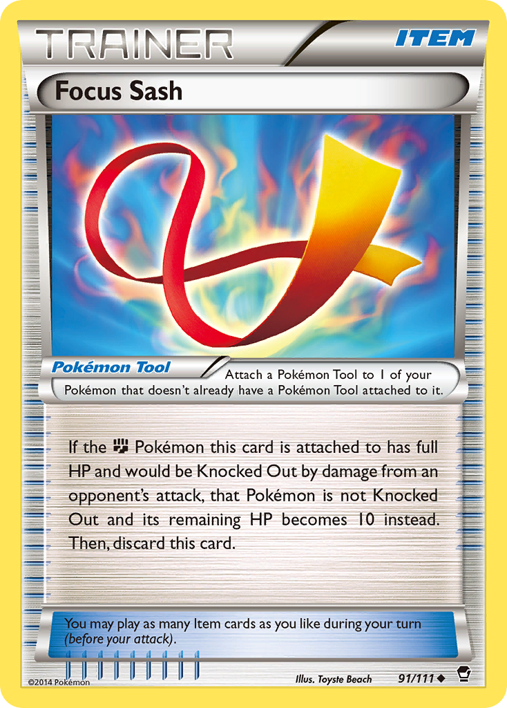 Focus Sash (91/111) [XY: Furious Fists] | Pegasus Games WI