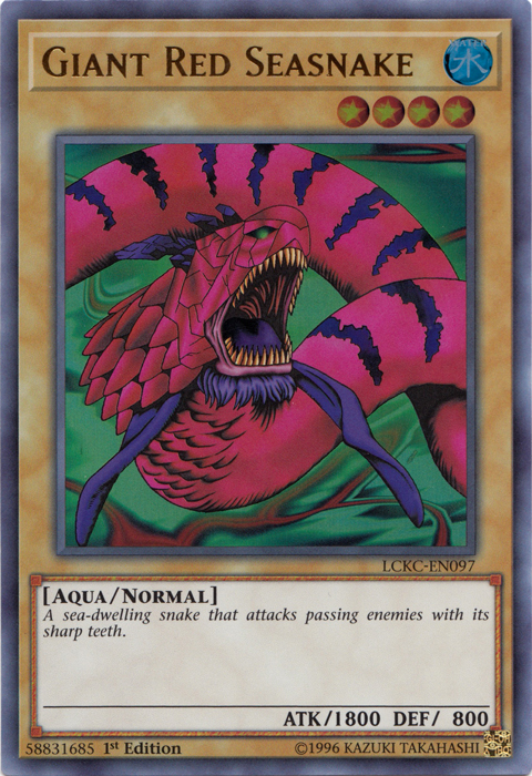 Giant Red Seasnake [LCKC-EN097] Ultra Rare | Pegasus Games WI