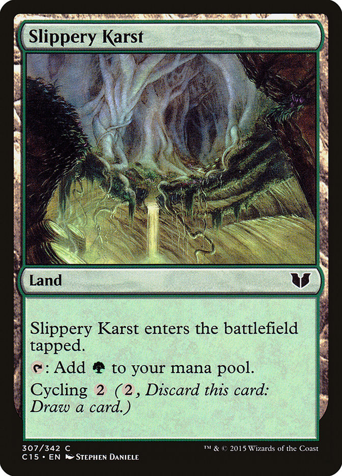 Slippery Karst [Commander 2015] | Pegasus Games WI