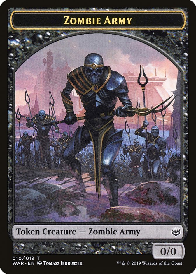 Zombie Army Token (010/019) [War of the Spark Tokens] | Pegasus Games WI