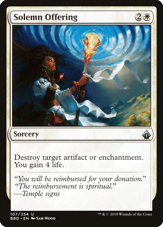 Solemn Offering [Battlebond] | Pegasus Games WI