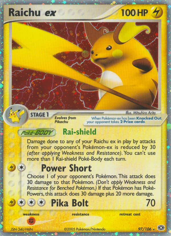 Raichu ex (97/106) [EX: Emerald] | Pegasus Games WI