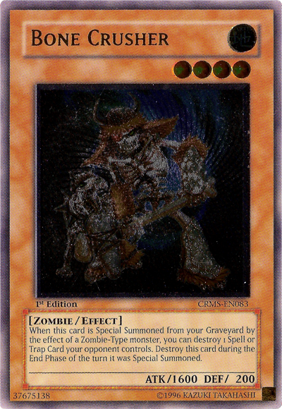 Bone Crusher (UTR) [CRMS-EN083] Ultimate Rare | Pegasus Games WI