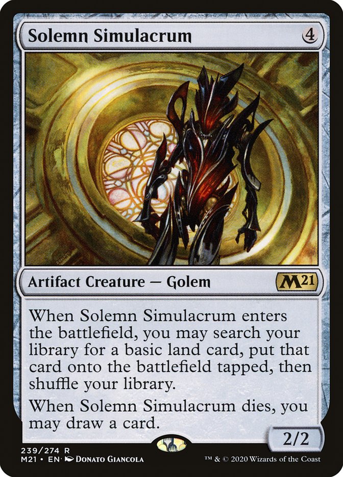 Solemn Simulacrum [Core Set 2021] | Pegasus Games WI