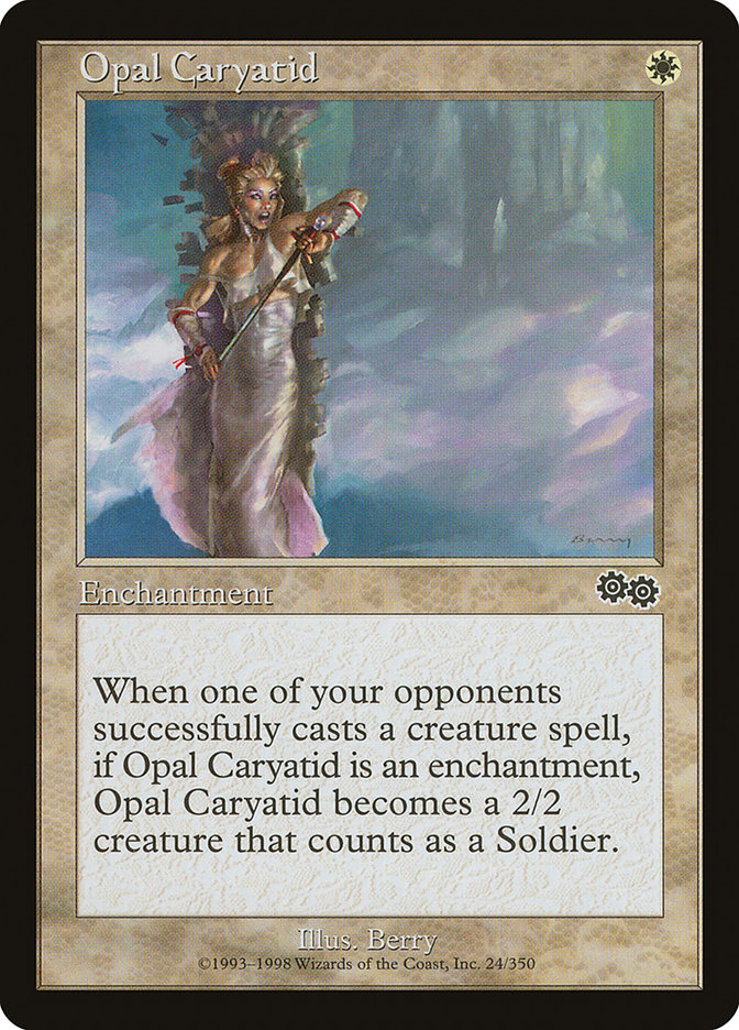 Opal Caryatid [Urza's Saga] | Pegasus Games WI