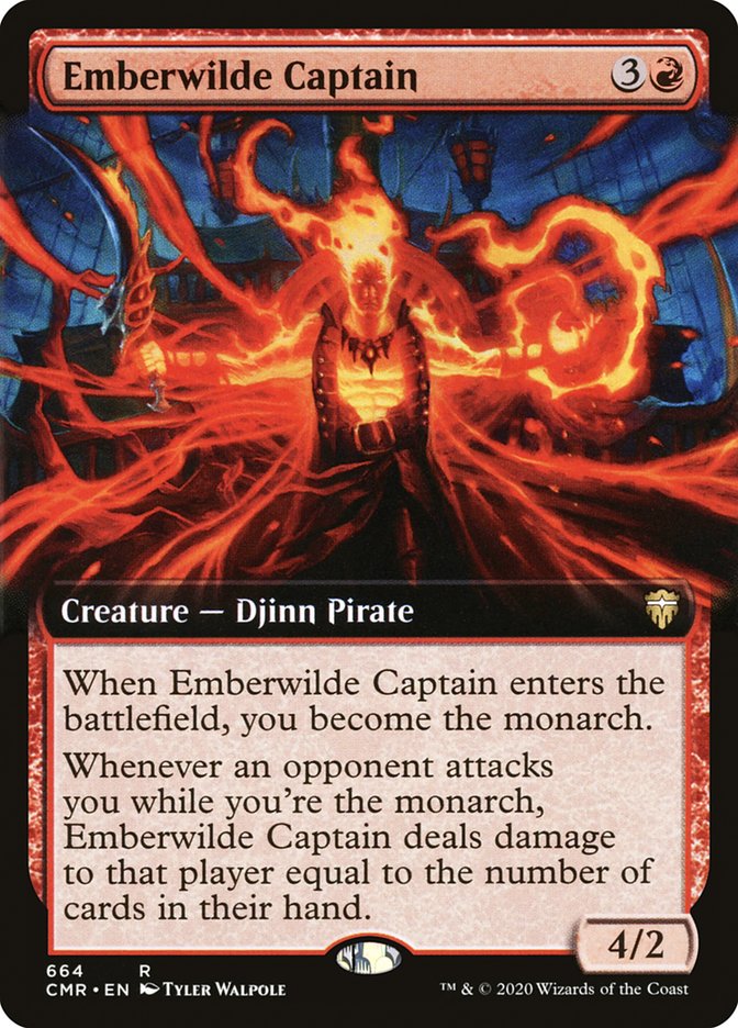 Emberwilde Captain (Extended Art) [Commander Legends] | Pegasus Games WI