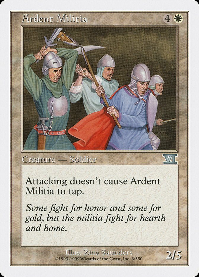 Ardent Militia [Classic Sixth Edition] | Pegasus Games WI