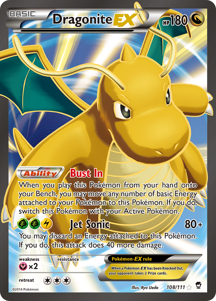 Dragonite EX (108/111) [XY: Furious Fists] | Pegasus Games WI