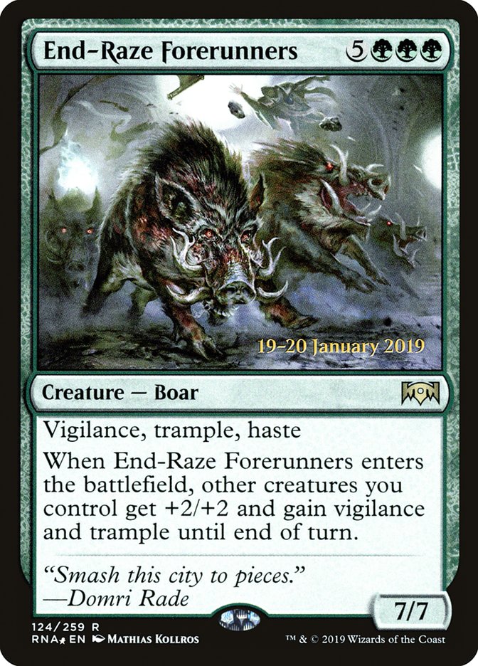 End-Raze Forerunners [Ravnica Allegiance Prerelease Promos] | Pegasus Games WI