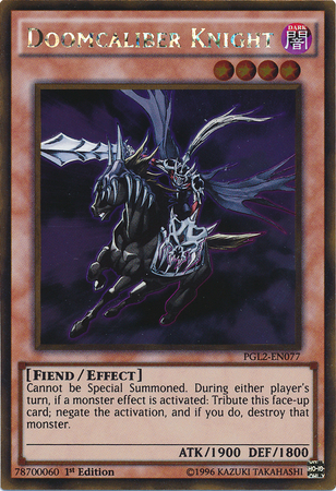 Doomcaliber Knight [PGL2-EN077] Gold Rare | Pegasus Games WI
