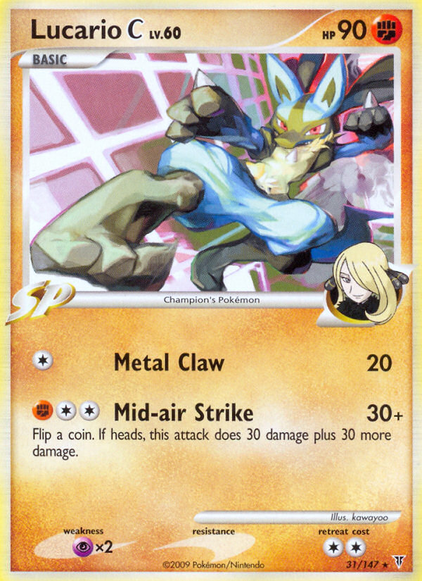 Lucario C (31/147) [Platinum: Supreme Victors] | Pegasus Games WI