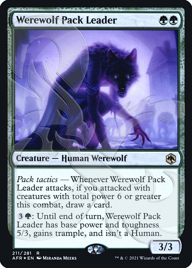 Werewolf Pack Leader (Ampersand Promo) [Dungeons & Dragons: Adventures in the Forgotten Realms Promos] | Pegasus Games WI