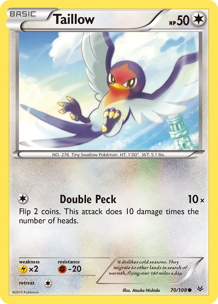 Taillow (70/108) [XY: Roaring Skies] | Pegasus Games WI