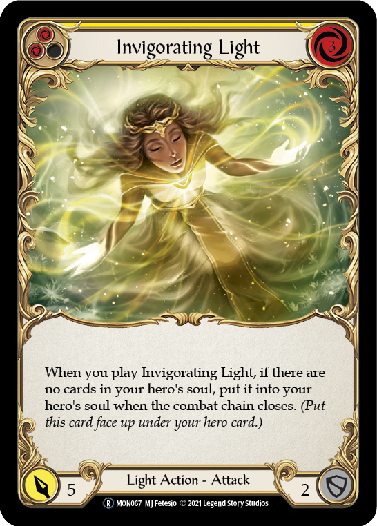 Invigorating Light (Yellow) [U-MON067] Unlimited Normal | Pegasus Games WI