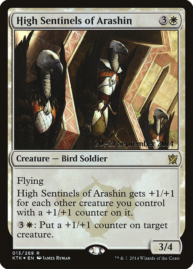 High Sentinels of Arashin [Khans of Tarkir Prerelease Promos] | Pegasus Games WI