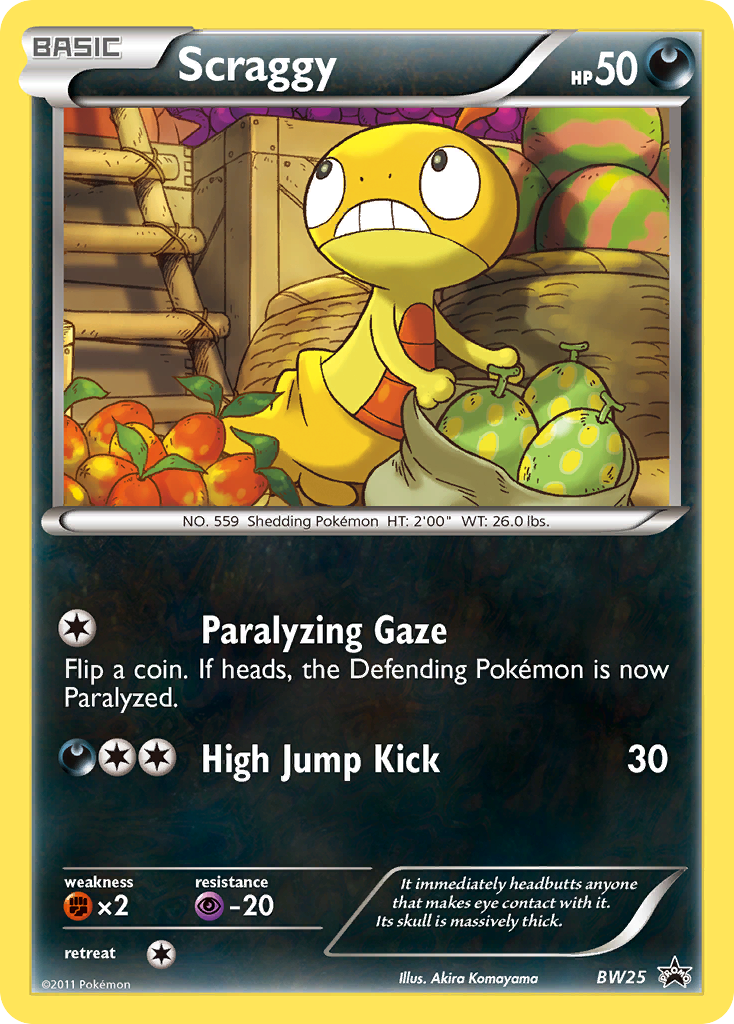 Scraggy (BW25) [Black & White: Black Star Promos] | Pegasus Games WI