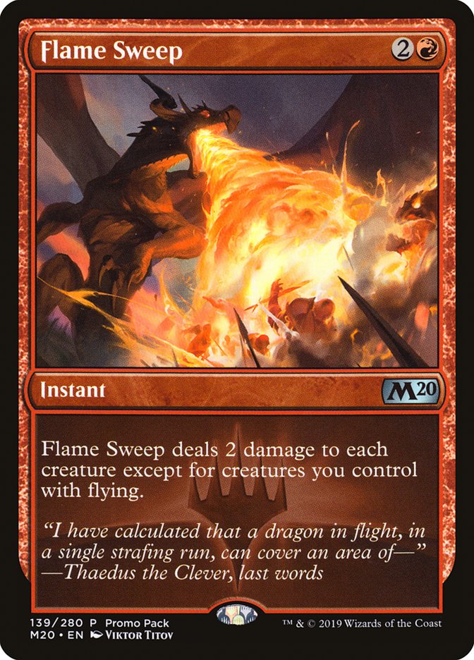 Flame Sweep (Promo Pack) [Core Set 2020 Promos] | Pegasus Games WI
