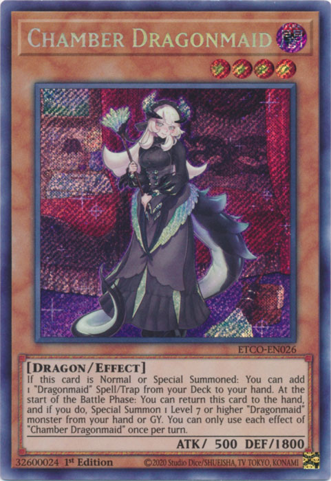 Chamber Dragonmaid [ETCO-EN026] Secret Rare | Pegasus Games WI