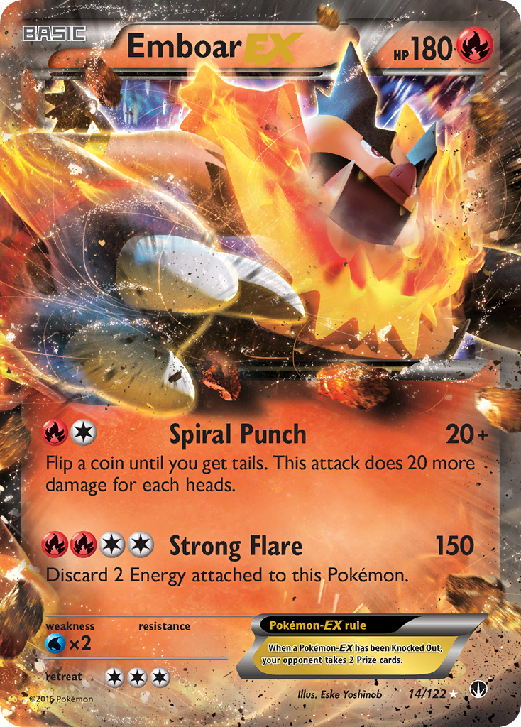 Emboar EX (14/122) [XY: BREAKpoint] | Pegasus Games WI