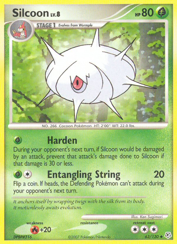 Silcoon (63/130) [Diamond & Pearl: Base Set] | Pegasus Games WI