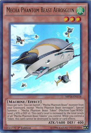 Mecha Phantom Beast Aerosguin [MP14-EN114] Ultra Rare | Pegasus Games WI
