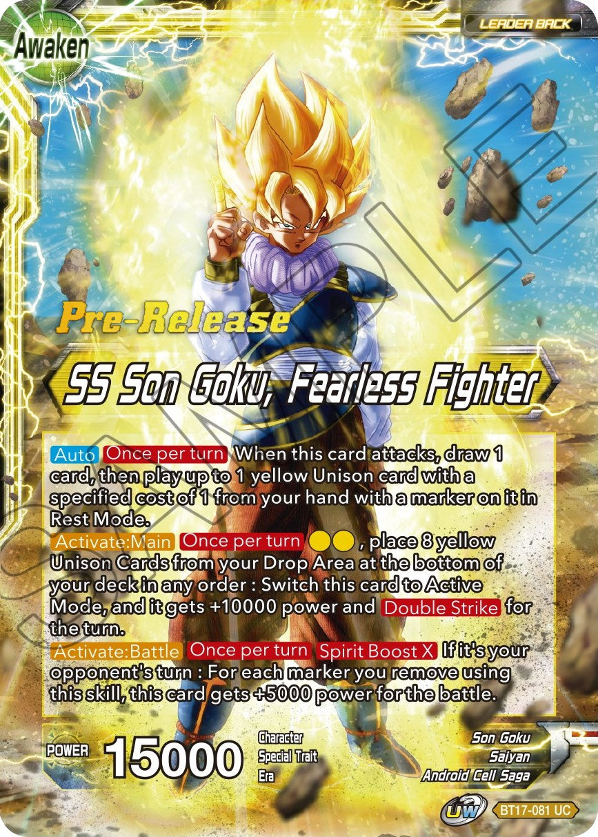 Son Goku // SS Son Goku, Fearless Fighter (BT17-081) [Ultimate Squad Prerelease Promos] | Pegasus Games WI