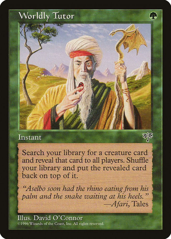 Worldly Tutor [Mirage] | Pegasus Games WI