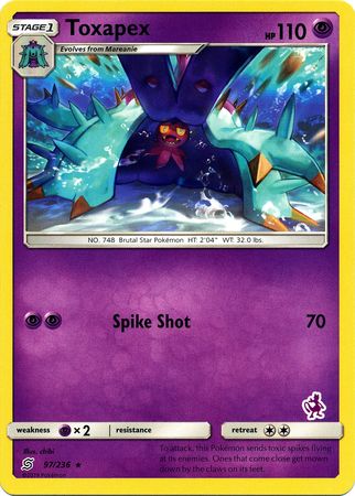 Toxapex (97/236) (Mewtwo Deck) [Battle Academy 2020] | Pegasus Games WI