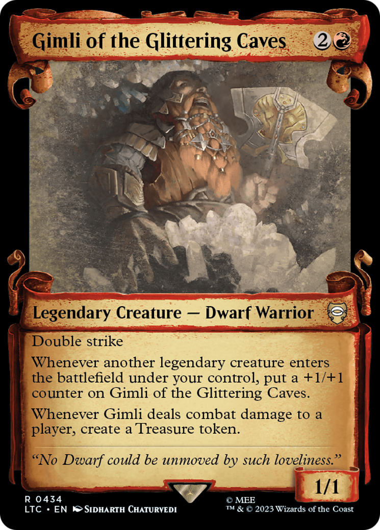 Gimli of the Glittering Caves [The Lord of the Rings: Tales of Middle-Earth Commander Showcase Scrolls] | Pegasus Games WI