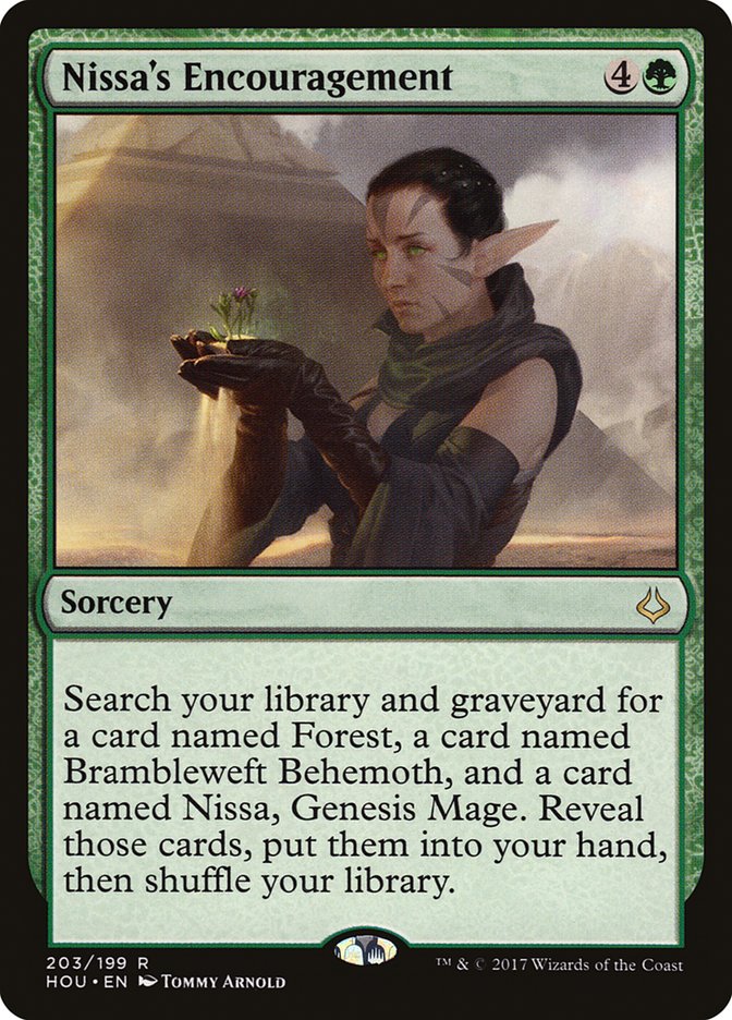 Nissa's Encouragement [Hour of Devastation] | Pegasus Games WI