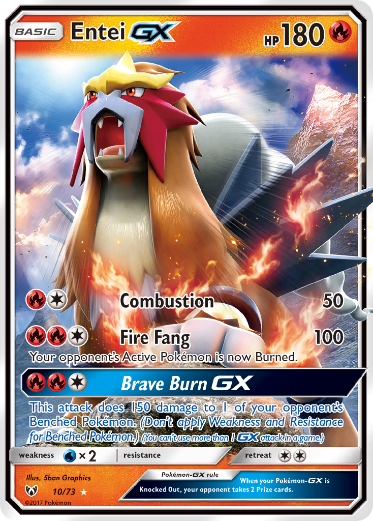 Entei GX (10/73) [Sun & Moon: Shining Legends] | Pegasus Games WI