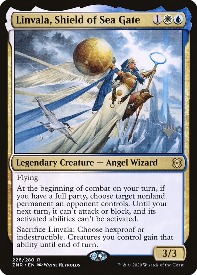 Linvala, Shield of Sea Gate (Promo Pack) [Zendikar Rising Promos] | Pegasus Games WI