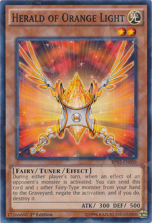Herald of Orange Light (Shatterfoil) [BP03-EN050] Shatterfoil Rare | Pegasus Games WI