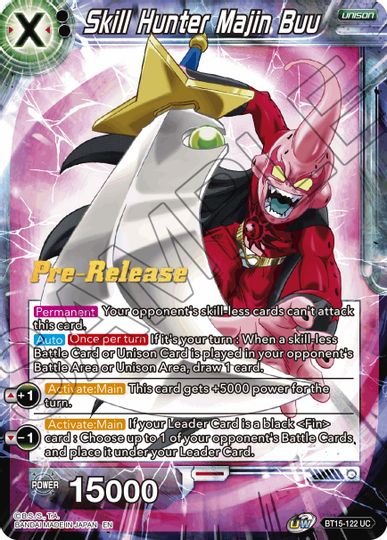 Skill Hunter Majin Buu (BT15-122) [Saiyan Showdown Prerelease Promos] | Pegasus Games WI