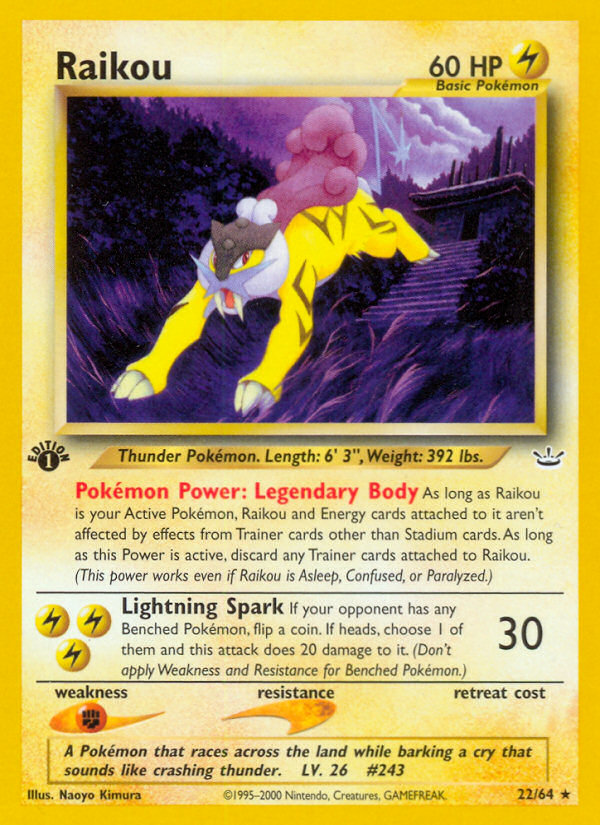 Raikou (22/64) [Neo Revelation 1st Edition] | Pegasus Games WI