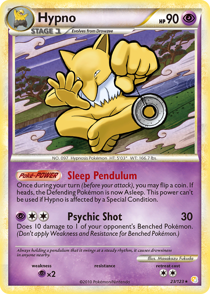 Hypno (23/123) [HeartGold & SoulSilver: Base Set] | Pegasus Games WI