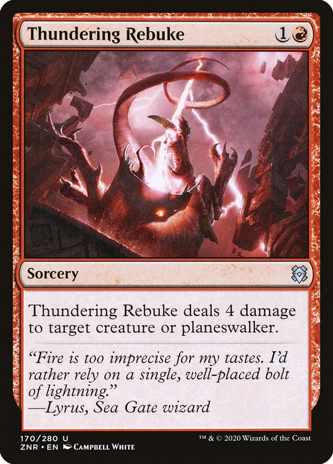 Thundering Rebuke [Zendikar Rising] | Pegasus Games WI