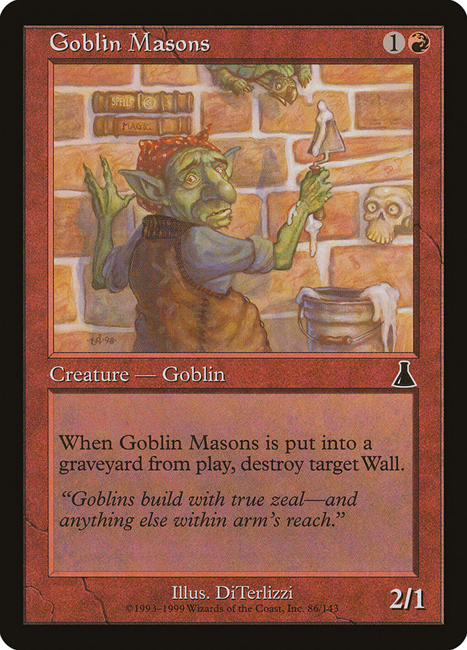 Goblin Masons [Urza's Destiny] | Pegasus Games WI