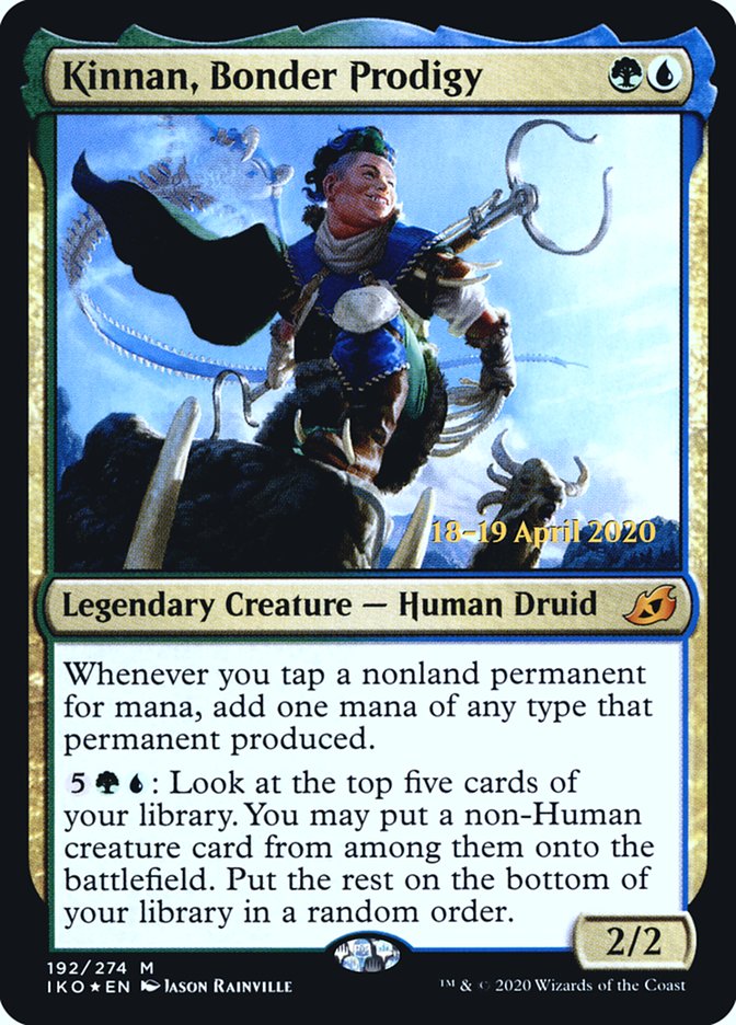 Kinnan, Bonder Prodigy [Ikoria: Lair of Behemoths Prerelease Promos] | Pegasus Games WI