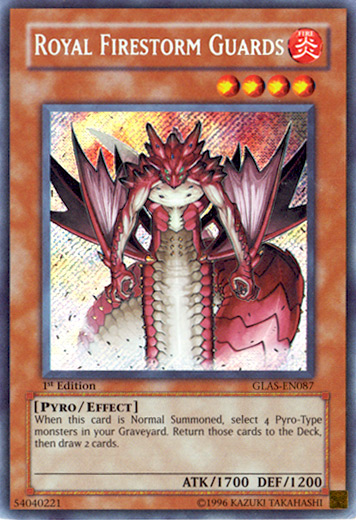 Royal Firestorm Guards [GLAS-EN087] Secret Rare | Pegasus Games WI