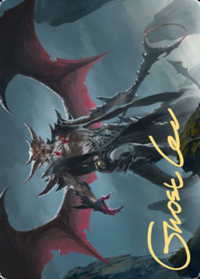 Taborax, Hope's Demise Art Card (Gold-Stamped Signature) [Zendikar Rising Art Series] | Pegasus Games WI