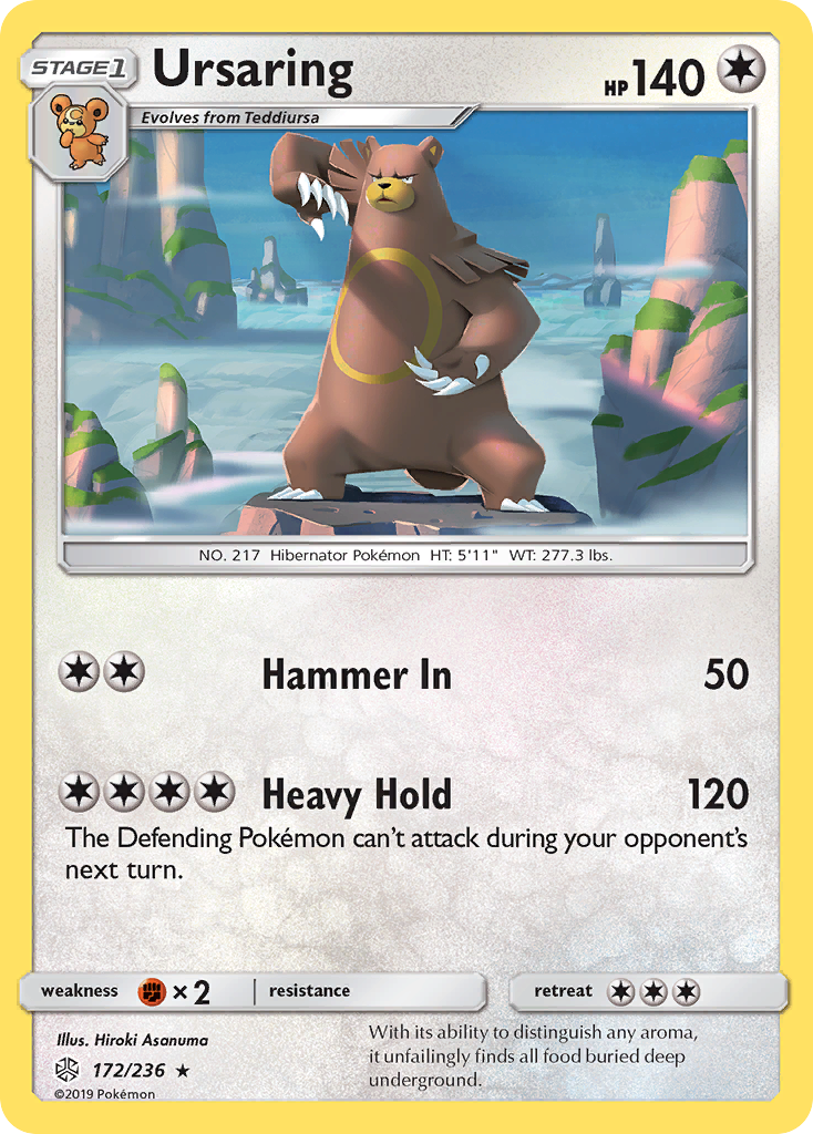 Ursaring (172/236) [Sun & Moon: Cosmic Eclipse] | Pegasus Games WI