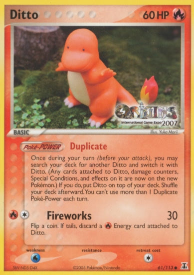 Ditto (61/113) (Origins Game Fair 2007) [EX: Delta Species] | Pegasus Games WI