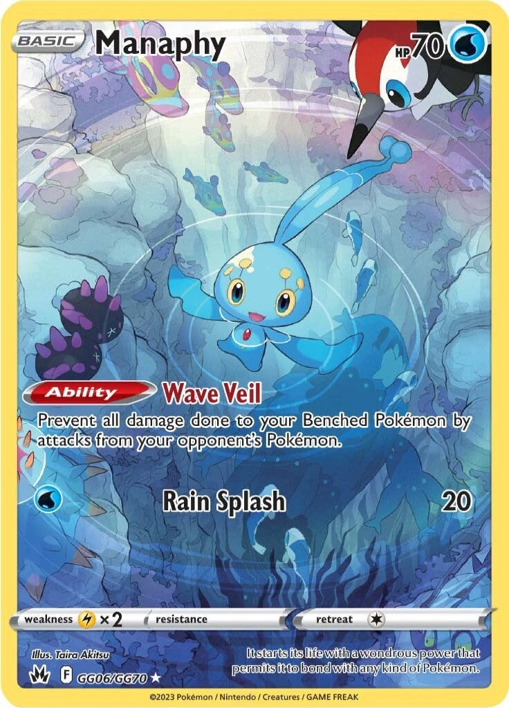 Manaphy (GG06/GG70) [Sword & Shield: Crown Zenith] | Pegasus Games WI