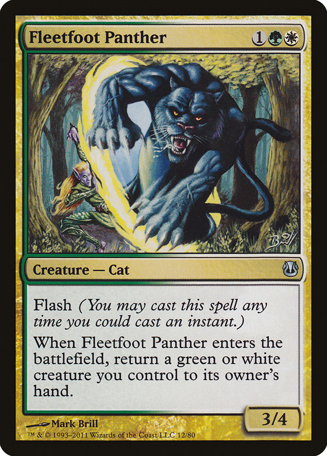 Fleetfoot Panther [Duel Decks: Ajani vs. Nicol Bolas] | Pegasus Games WI