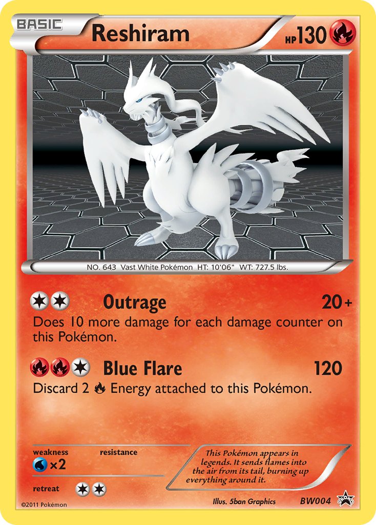 Reshiram (BW004) [Black & White: Black Star Promos] | Pegasus Games WI