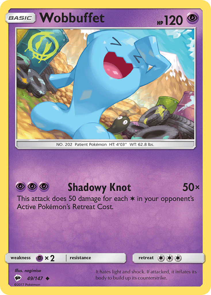 Wobbuffet (49/147) [Sun & Moon: Burning Shadows] | Pegasus Games WI