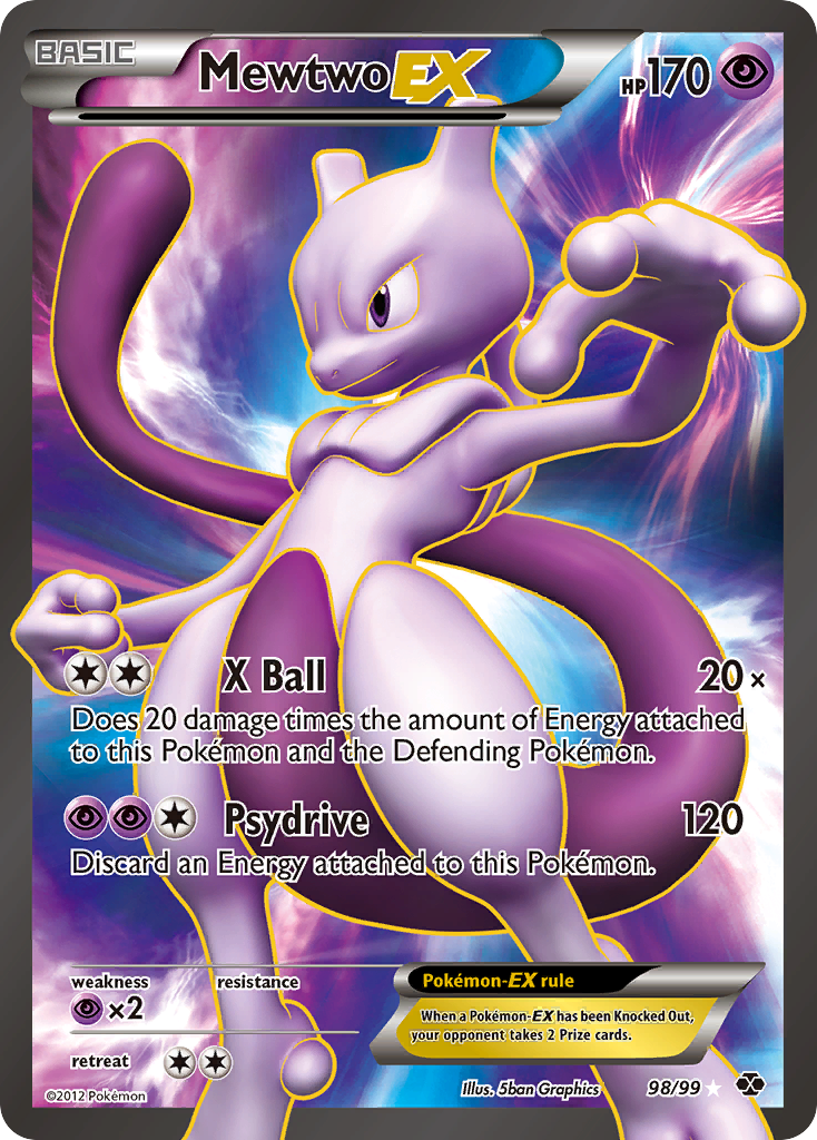 Mewtwo EX (98/99) [Black & White: Next Destinies] | Pegasus Games WI